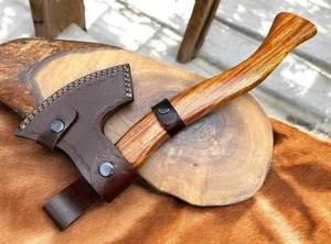 Hache de bûcheron en acier Damas de haute qualité 2026 avec manche en bois pour le camping à prix raisonnable - Product Image 5