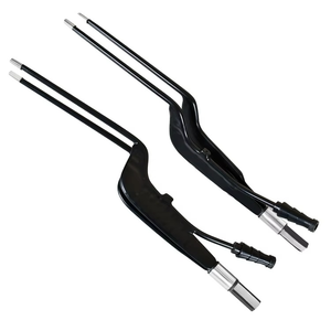 Forceps bipolaires droits en acier inoxydable, longueur de travail 100 mm (4), forme baïonnette, isolation de largeur baïonnette - Product Image 1