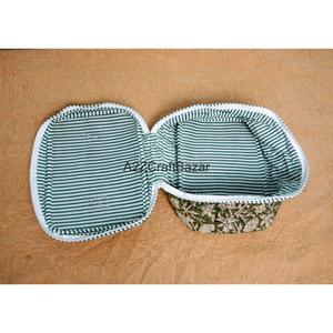 ชุดกระเป๋าใส่เครื่องสำอางแบบพกพา ทำจากผ้าฝ้ายรักษ์โลก ลายบล็อกแฮนด์เมด 3 ใบ ขนาดใหญ่ กันน้ำ ซิปแบบวินเทจ ปรับแต่งได้ - Product Image 5