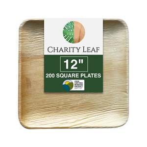 Piatto Quadrato in Foglia di Palma Naturale da 12 Pollici, Elegante Stoviglie per Feste e Decorazione Tavola - Product Image 2