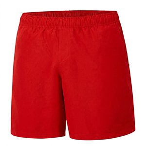 Pantalones Cortos Casuales para Hombre, Color Azul Marino Sólido, 100% Poliéster Ecológico, Estilo Urbano, Cintura Elástica, Tejido, Secado Rápido - Product Image 3