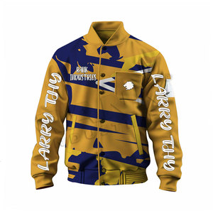 Solid Color Letterman Jacket <b>Covered</b> <b>Button</b> Letterman Winter Jacket Casual Wear Men Letterman Jackets - Product Image 1