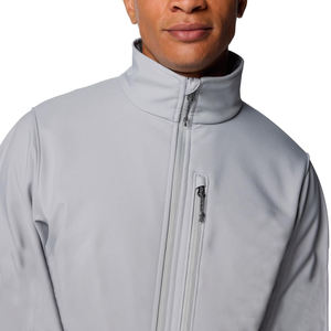 Chaqueta Softshell Moderna para Hombre, Material de Poliéster, Tejido Liso Teñido, Método de Tejido de Punto, Ajuste Cómodo - Product Image 5