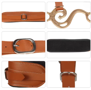 Brida para Caballo Ajustable, Duradera, de Acero Inoxidable, Transpirable, Equipo Ecuestre, Color Negro, Talla Única 35h65, Modelo Cob - Product Image 3