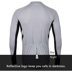 Jersey de Ciclismo para Hombre de Color Sólido, Ligero, Transpirable y de Secado Rápido, Alta Calidad, MOQ Bajo - Product Image 5