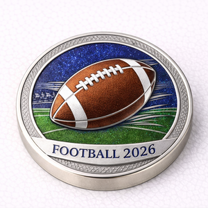 Regalos de Recuerdo para Deportes de Equipo, Moneda Conmemorativa de Fútbol con Mascota, Chapada en Oro, de Zinc, con Impresión UV Personalizada - Product Image 5