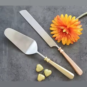 Premium Stainless Steel <b>Cake</b> <b>Server</b> Set Decorative <b>Cake</b> Knife for Wedding and Celebration Tables - Product Image 6