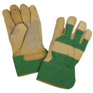 Gants de travail en cuir de vachette renforcé, vêtements de travail de type rigueur canadien, vêtements de sécurité réfléchissants, doux - Product Image 3
