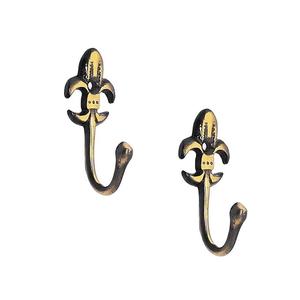 Crochets muraux doubles en métal minimalistes modernes, robustes, pour chambre à coucher, salle de bain, garage - Product Image 1