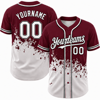Maillot de baseball personnalisé orange et blanc, impression sublimée, respirant, imperméable, coupe-vent, polyester, unisexe, manches courtes, boutons sur le devant