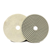Kit de tampon de polissage diamant 5 pouces 125mm pour le polissage de meulage à l'eau de granit et de marbre