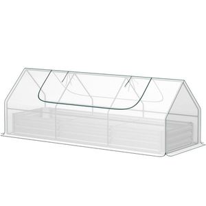 Mini Serra Portatile Moderna con Telaio in Alluminio, Policarbonato e Polietilene per la Crescita delle Piante, Caratteristiche in PVC e Acciaio - Product Image 2