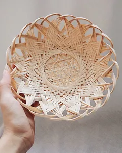 <b>Bamboo</b> <b>Basket</b> Handwoven From Natural Material Providing Durable Storage For Home Organization And Everyday Use - Product Image 5