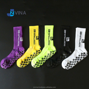 Strong <b>Grip</b> Football Soccer <b>Socks</b> Anti-slip Crew Length Breathable Mesh Durable for Training High-quality Custom Logo Available - Product Image 6