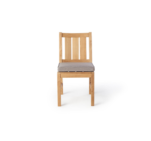 เก้าอี้ไม้สักแท้สำหรับสวนกลางแจ้ง เก้าอี้รับประทานอาหารไม้สักสไตล์มินิมอล เก้าอี้ไม้เคลือบผิวธรรมชาติสำหรับลานบ้าน สนามหลังบ้าน โรงแรม และวิลล่า - Product Image 2