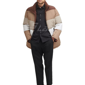 Tenue d'hiver décontractée avec doublure douce et look moderne, veste matelassée pour homme, veste matelassée confortable pour homme - Product Image 3