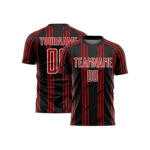 เสื้อฟุตบอลผู้ชายแบบสปอร์ต คอกลม แขนสั้น พิมพ์ลายด้วยความร้อน ระบายอากาศได้ดี ทรงปกติ แห้งเร็ว 100% - Product Image 3