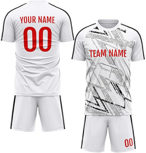 Ensemble d'uniformes de football haut de gamme pour équipes, maillot et short de football professionnels, uniforme de football léger pour l'entraînement et les matchs - Product Image 5