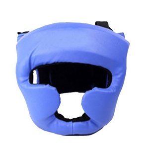 Vente en gros de couvre-chef de boxe personnalisé intégral de couleur bleue équipement de protection protège-tête de boxe pour hommes - Product Image 1