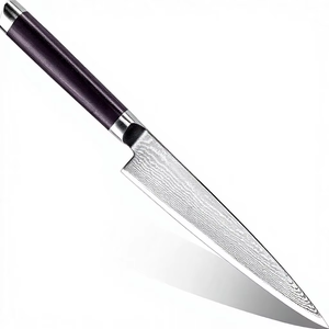 Couteau de cuisine professionnel en acier carbone japonais de qualité supérieure avec manche en bois, idéal pour la découpe du pain, de la pastèque et du jambon - Product Image 4