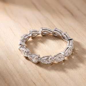 Elegante Anillo de Compromiso de Oro Sólido de 10k, 14k, 18k con Diamante Cultivado en Laboratorio de 2.07ct, Corte Brillante en Forma de Pera, Certificado por IGI, Joyería de Lujo - Product Image 4