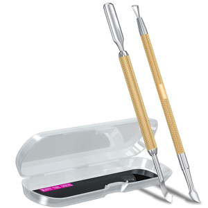 Empujador de Cutículas Profesional de Acero Inoxidable para el Cuidado de las Uñas, Herramienta de Limpieza para Manicura y Pedicura, Removedor de Cutículas - Product Image 1