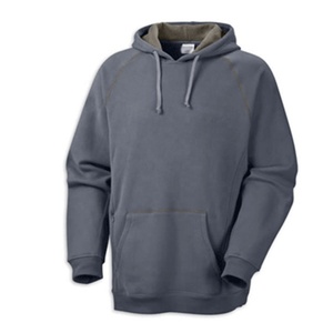 เสื้อฮู้ดแขนยาวผสมผ้าฝ้าย 80% โพลีเอสเตอร์ 20% สำหรับผู้ชาย มีซิปสีดำ ผลิตจากวัสดุที่ยั่งยืนและไม่หดตัว ไม่มีแบรนด์ สำหรับฤดูหนาว - Product Image 3