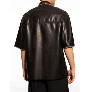 Chemises en cuir de qualité supérieure pour hommes, coupe confortable, design élégant, idéales pour le bureau et les occasions décontractées. - Product Image 2