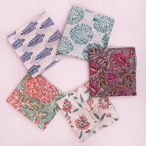 Multi-colour Handmade Block Printed Cotton Bandana Eco-Friendly <b>Head</b> <b>Wrap</b> Stylish Unisex Square Scarf Organic Neck Accessory - Product Image 3