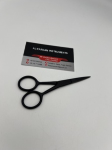 Tijeras Mini Personalizadas de Alta Calidad para Extensiones de Cabello, Herramientas Sostenibles de Acero Inoxidable con Color Negro Mate y Logotipo Privado - Product Image 4