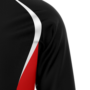 Conjunto de Calentamiento de Fútbol Personalizable para Hombre, Traje de Entrenamiento Deportivo con Cierre de 1/4, Transpirable, Paneles en Contraste, Corte Ajustado - Product Image 3