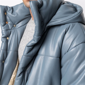 2026 <b>Men's</b> Winter Adjustable Hem Cotton Loose Solid Color Stand Collar Thick Youth <b>Man</b> Puffer <b>Jacket</b> - Product Image 5