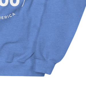 Sweat-shirt unisexe bleu à col rond avec motif brodé circulaire, pull en molleton à manches longues, vêtement décontracté et tendance - Product Image 6