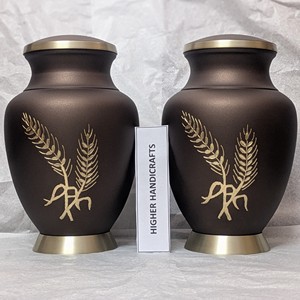 Urne funéraire décorative en métal faite à la main, grande taille, Arbre de Vie, pour cendres humaines adultes, meilleurs prix directement de l'usine - Product Image 4