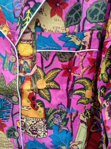 Conjunto de Pijama de Mujer con Estampado Animal, Ropa de Dormir Informal de Verano, Suave y Transpirable, 100% Algodón - Product Image 4