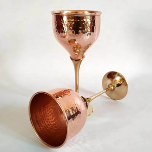 Vaso de Vino de Acero Inoxidable Hecho a Mano, Vasos Metálicos de Doble Pared para Cócteles, Accesorios de Bar - Product Image 2