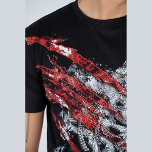 เสื้อยืดผู้ชาย พิมพ์ลายซิลค์สกรีน ผ้าฝ้าย 100% เนื้อหนา ไซส์ใหญ่พิเศษ คุณภาพสูง สำหรับผู้ชาย - Product Image 4