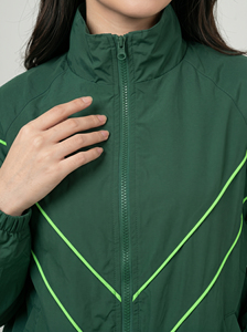 Chaqueta con cremallera para mujer, de manga larga, transpirable, de poliéster tejido, para otoño, la mejor chaqueta cortavientos a la moda. - Product Image 4