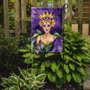 Queen Mardi Gras ธงประดับสวนหลากสีสำหรับตกแต่งลานจดหมายแบนเนอร์สำหรับงานศิลปะและเตียงดอกไม้ขนาดสวน - Product Image 2