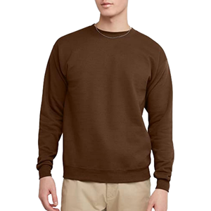 Sweat-shirt unisexe en polaire d'hiver à col rond en bleu, épais et chaud, 100% coton, style vintage décontracté, prix de vente au détail - Product Image 2