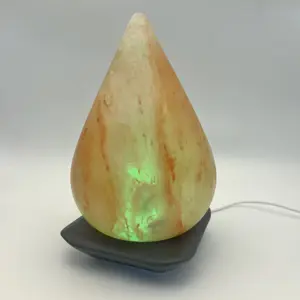 2024 di lusso bellissimo LED moderno decorativo romantico texture USB Led Rgb lampade da tavolo tavolo di cristallo creativo lampada a goccia sale