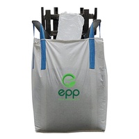 Kantong Jumbo PP 1000kg Bahan Berkualitas Tinggi & Bernapas, Untuk Semen, Pasir, Batu, Pupuk, Dengan Corong, Faktor Keamanan 6:1, Kontainer FIBC