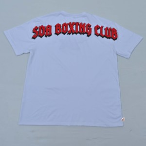 Mens Light Blue Short Sleeve O-Neck T-<b>Shirt</b> with <b>Red</b> SA Wing Logo Printed OEM Front Casual Style Regular Fit 100% Cotton Jersey - Product Image 6