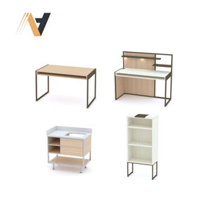 Juego de Muebles de Dormitorio Estilo Hotel Moderno, Concepto de Almacenamiento Modular, Acabado en Chapa de MDF/HPL/LPL, de Fábrica en Vietnam - Product Image 1