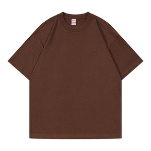 Cotton Heavyweight T Shirt Drop Shoulder T-Shirts 270gsm T Shirt Oversized <b>Tshirt</b> - Product Image 1