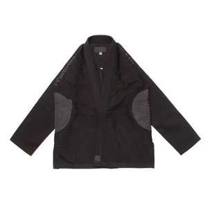 Kimono Negro de BJJ para Hombre, Corte Regular, Ropa de Artes Marciales para Adultos, Chaqueta de Poliéster Resistente con Logotipo en la Manga Izquierda - Product Image 1