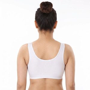 Soutien-gorge de sport léger uni pour femme, maintien élevé, sans dos, ajustable, grandes tailles - Product Image 4