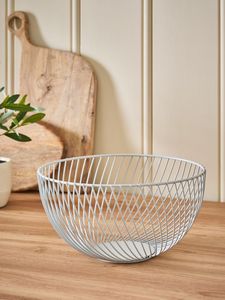 <b>Large</b> Round Wire Bowl For Fruit Vegetable Storage Stylish Kitchen Counter Display <b>Basket</b> Organizer Home Use - Product Image 5