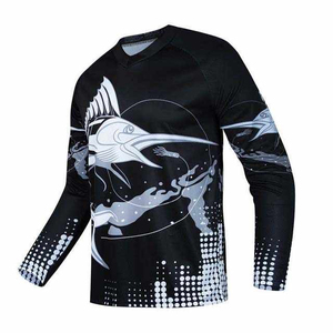 Servicio OEM, Camisetas de Pesca para Hombre Personalizadas con Impresión por Sublimación, UPF 50+, Impermeables, Transpirables y de Secado Rápido, Venta al Por Mayor - Product Image 3