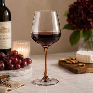 Handmade Borosilicate 670ml Colored Wine Glasses Lead-Free Stemmed Red White Wine Goblet Reusable Bulk Wholesale - Product Image 5